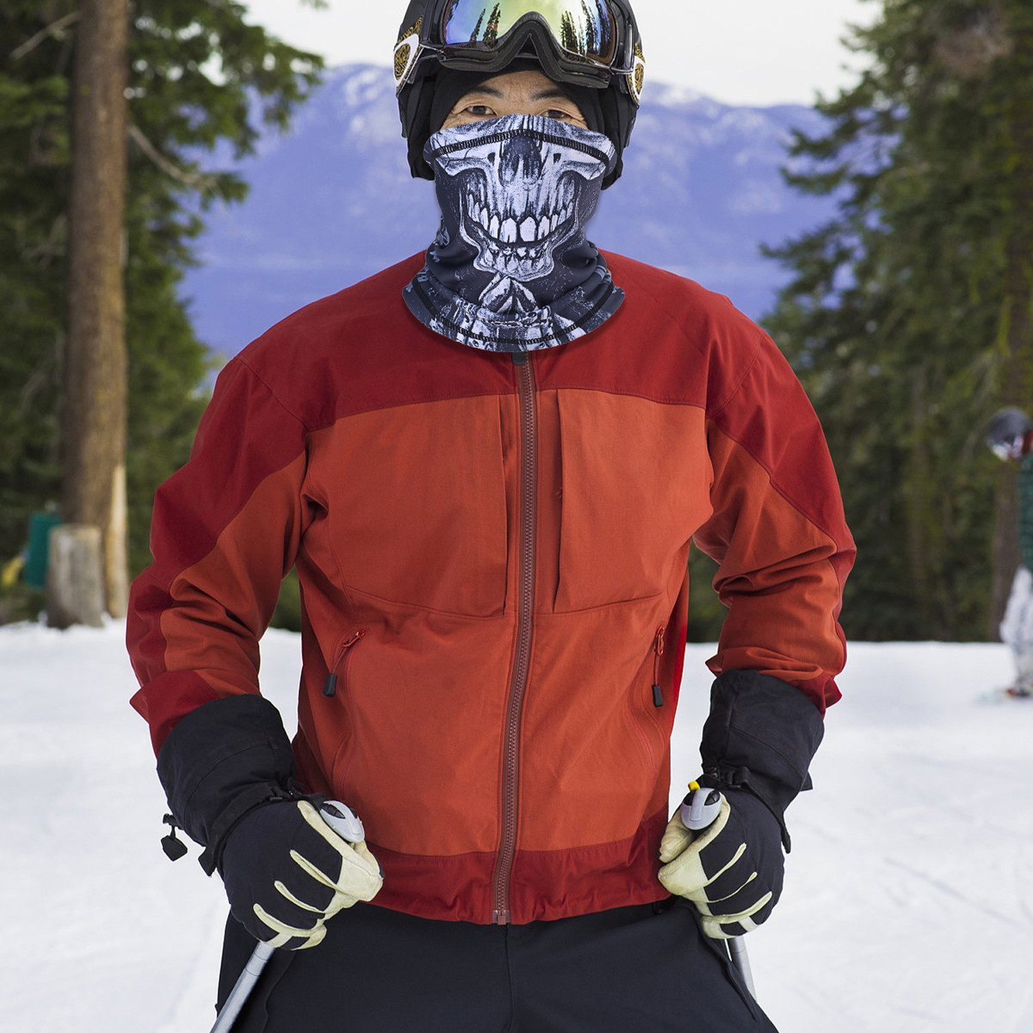 Winter Neck Warmer Gaiter Fleece Windproof Face Mask Cover Scarf for Men & Women