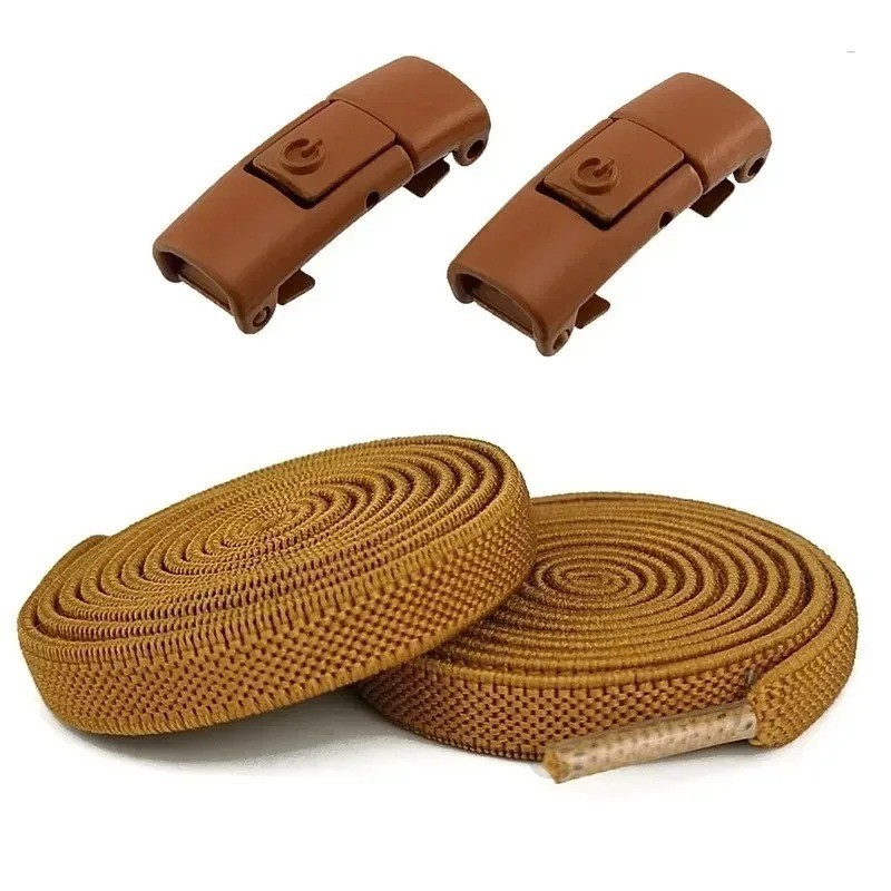 Tie Shoe Laces Press Lock Shoelaces Without Ties Elastic Laces Sneaker Kids USA
