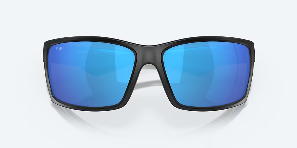 Costa Del Mar Sunglasses REEFTON Blackout / Blue Mirror POLARIZED Glass 580G