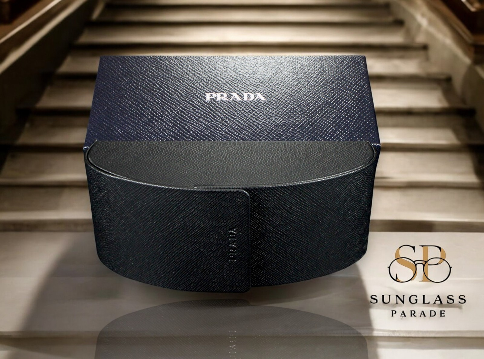 PRADA PR 15WS 3890A7 Black Medium Tortoise Grey Gradient 54mm Women’s Sunglasses