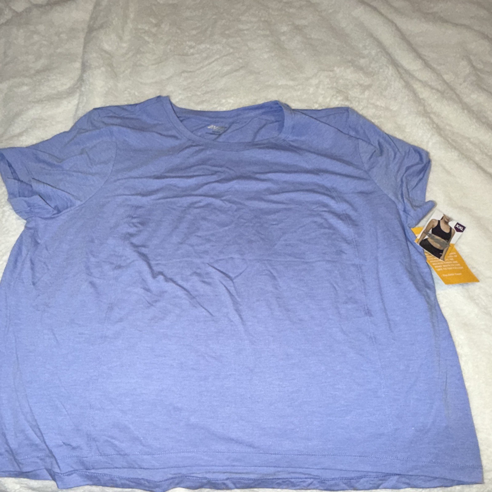 Avia Women’s Breathable Crew Neck Activewear T-Shirt Purple XXL Plus
