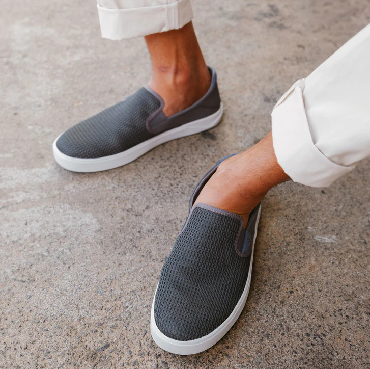 NEW 100% OluKai Lae‘ahi Men’s Slip On Shoes Pavement Breathable Casual Sneakers