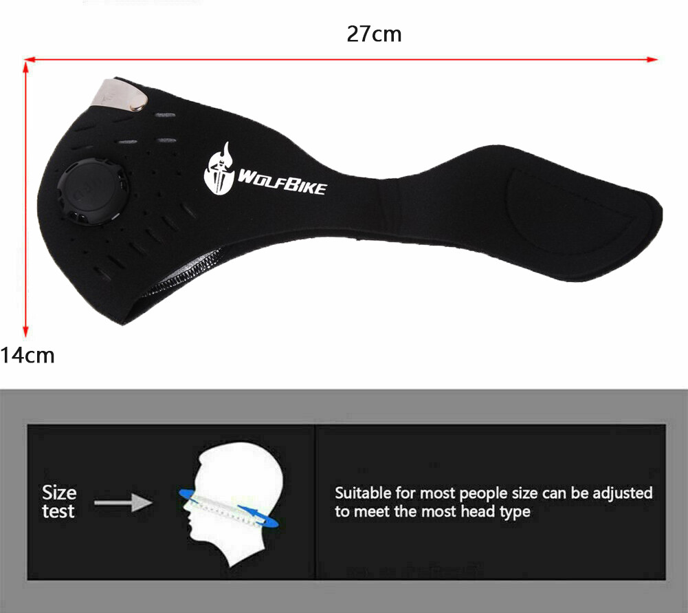 Reusable Respirator Face Mask with Active Carbon Filters for Woodworking Moving
