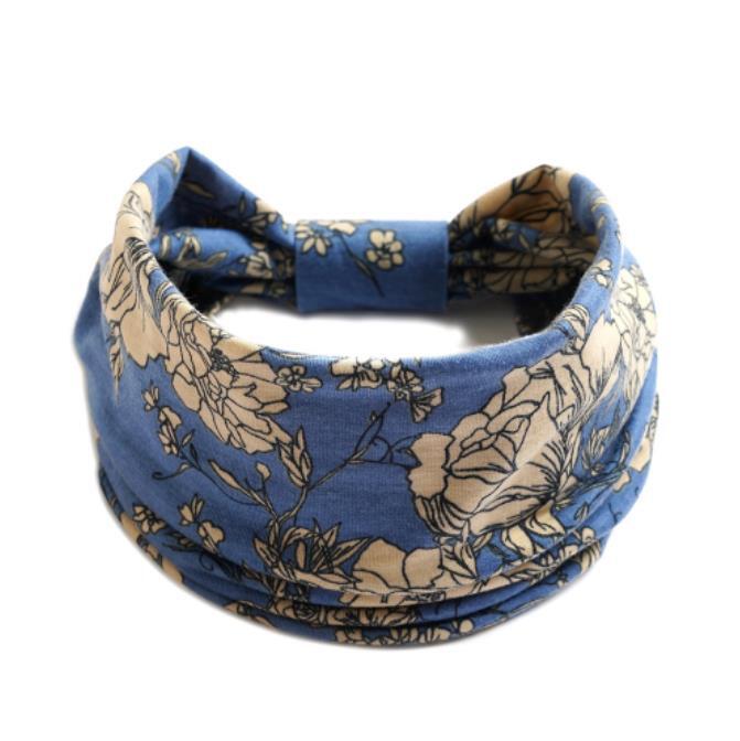 Bandanna Wide Sports Yoga Headband Stretch Hairband Elastic Hair Band Turban