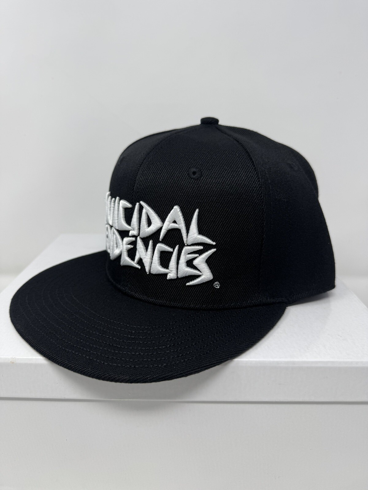 New Suicidal Tendencies OG White Logo Flip Bill Snapback Black Hat Cap