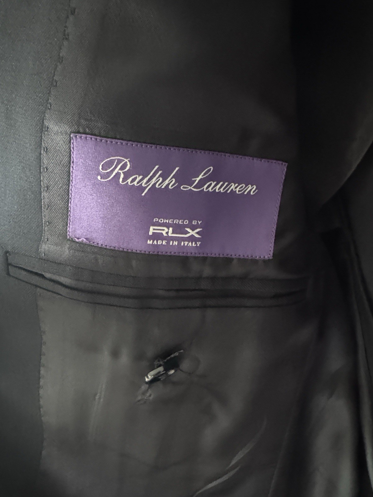 Ralph Lauren Purple Label Men’s Navy Suit Size 38R 100% Wool