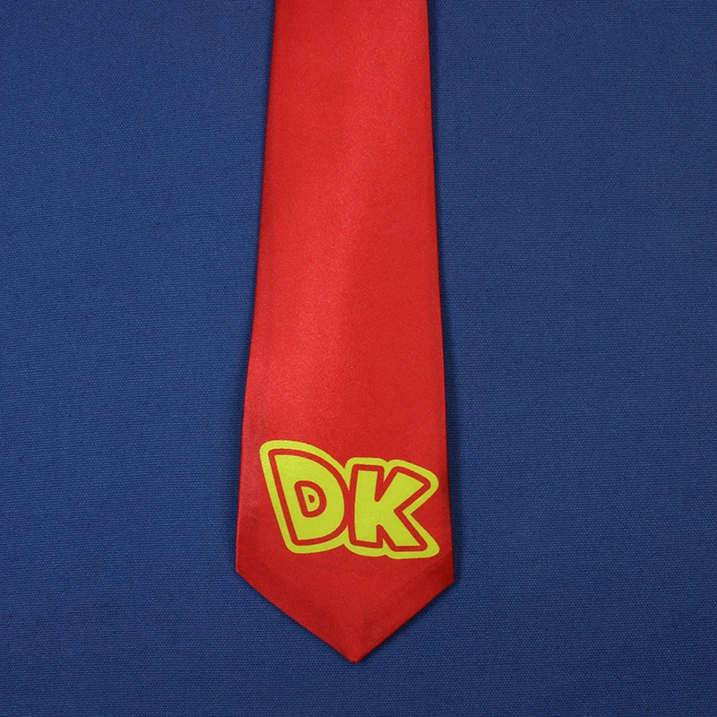 Cos Donkey Neck tie Kong Cosplay Neckband Costume Accessories Movie Peach Red