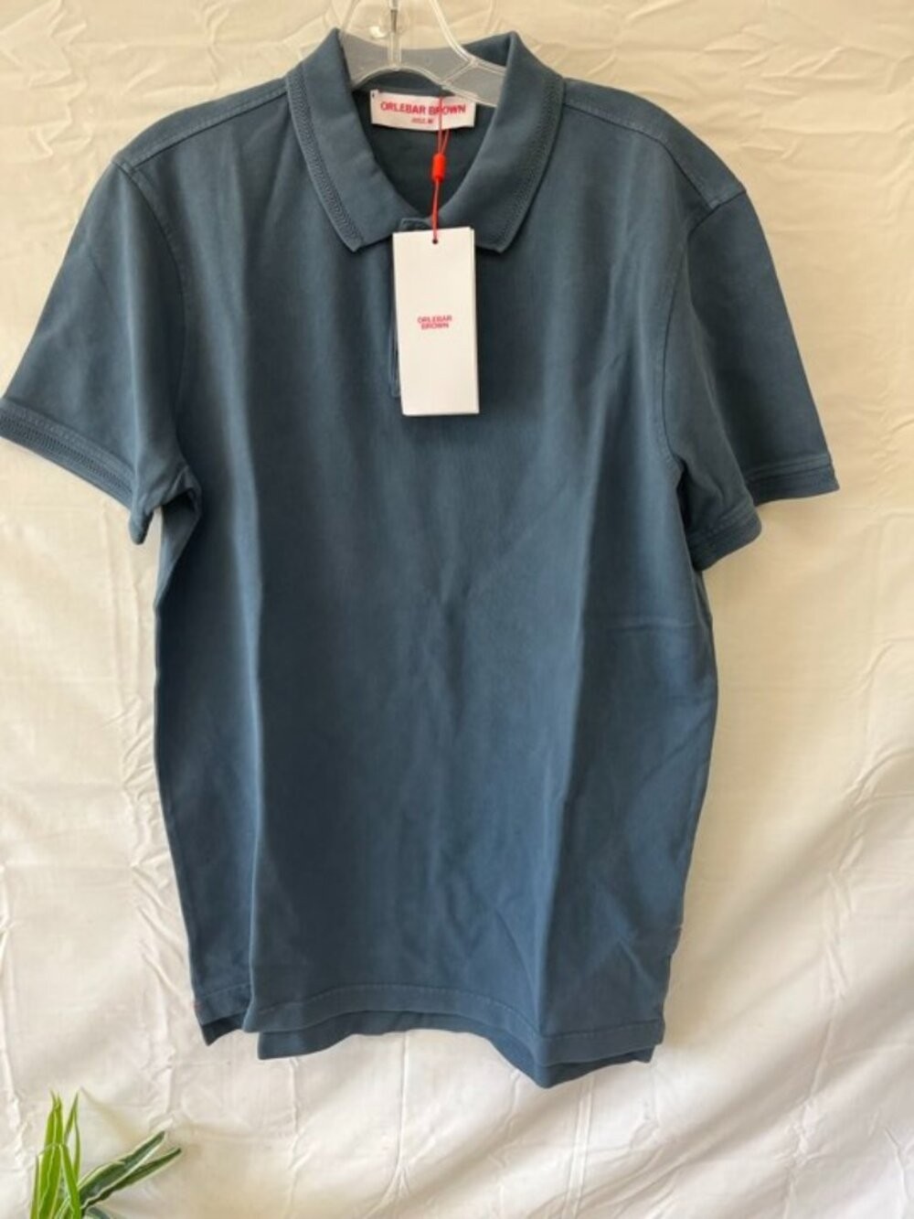 NWT Orlebar Brown Jarrett GD Men’s Luxury Polo Shirt Blue Size XL