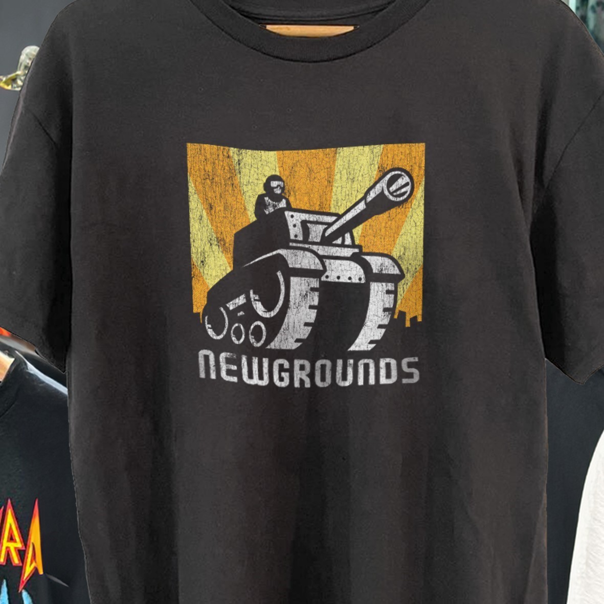 90’s-00’s Newground’s Washed Black T-Shirt XL