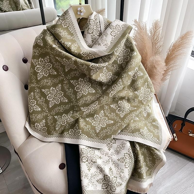 Women Winter Cashmere Scarf Thick Warm Shawl Pashmina Wrap Blanket Poncho Fashio