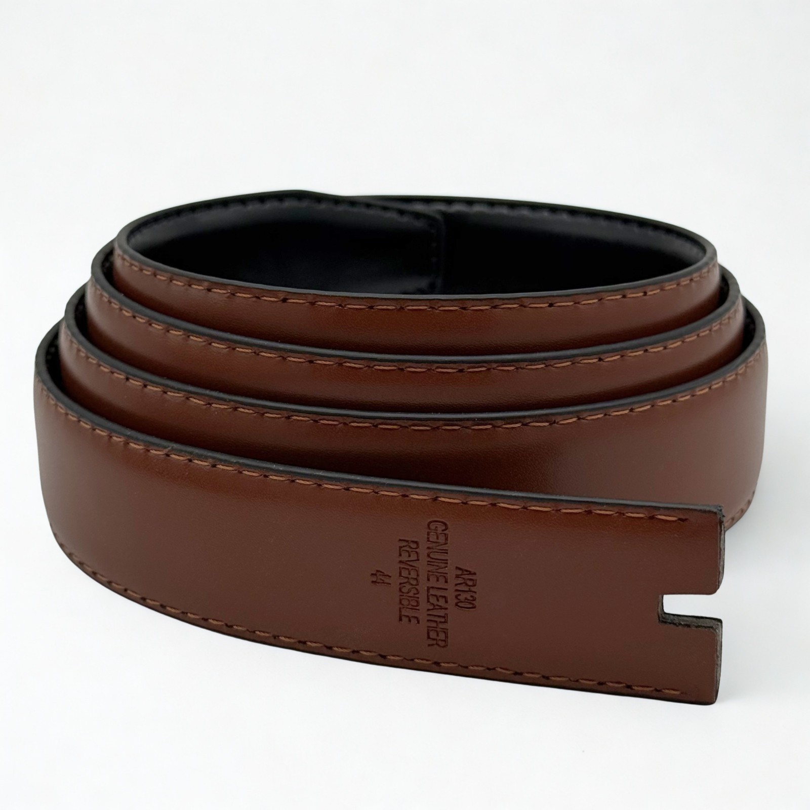 Genuine Leather Reversible Belt Strap Replacement 1-1/8″(30mm) Wide US Made