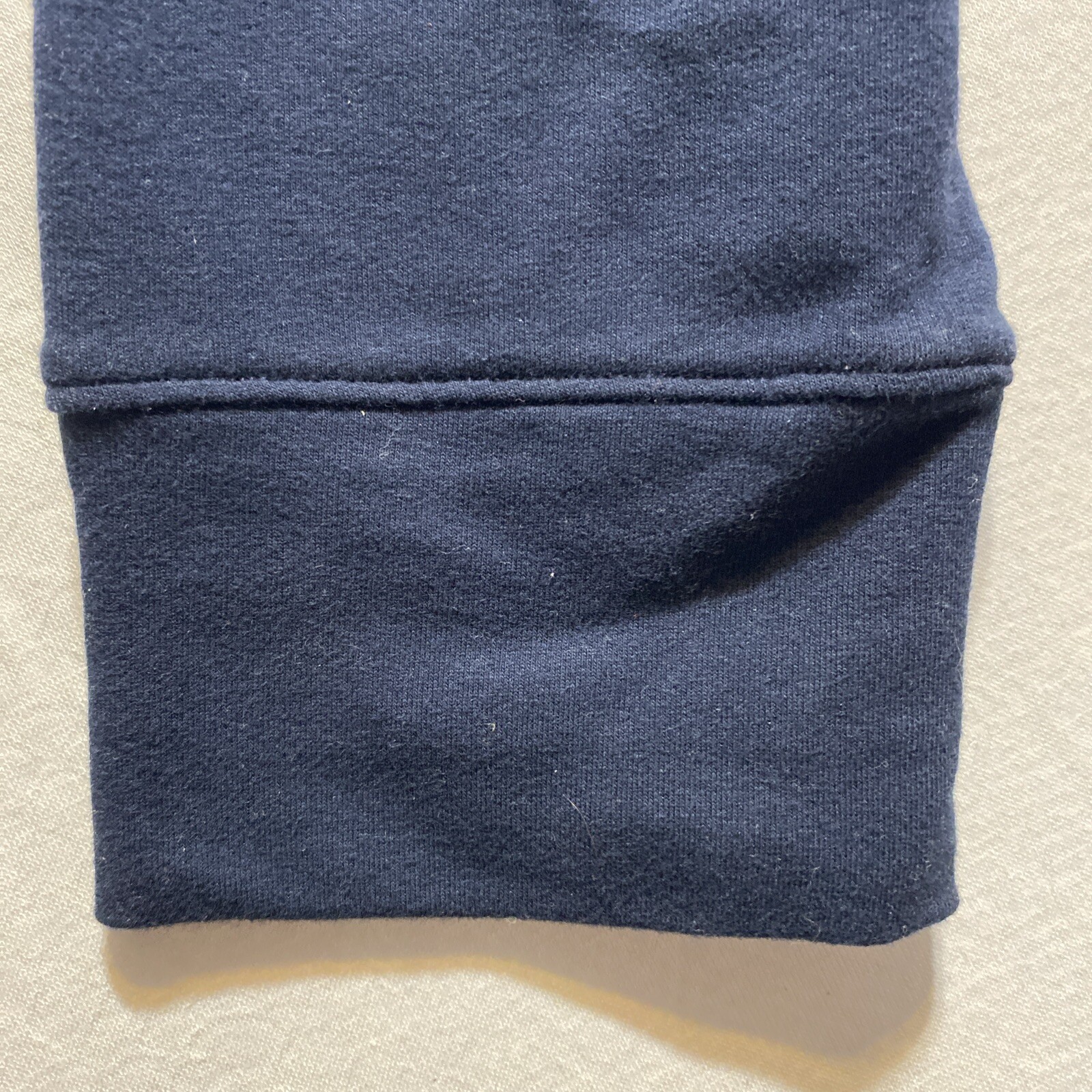 Men’s Reebok Long Sleeve Sweatshirt Blue Large Cotton/Polyester/Spandex Blend