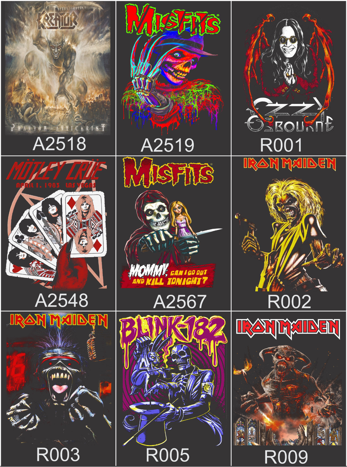 Lot of 3 Mens Rock Band Graphic T-Shirts Music Tee Bundle Concert Tour Shirts