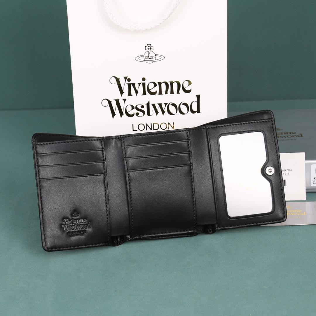 Vivienne Westwood Gamaguchi Trifold Wallet Color Black 11cm × 9cm × 3.5cm NEW