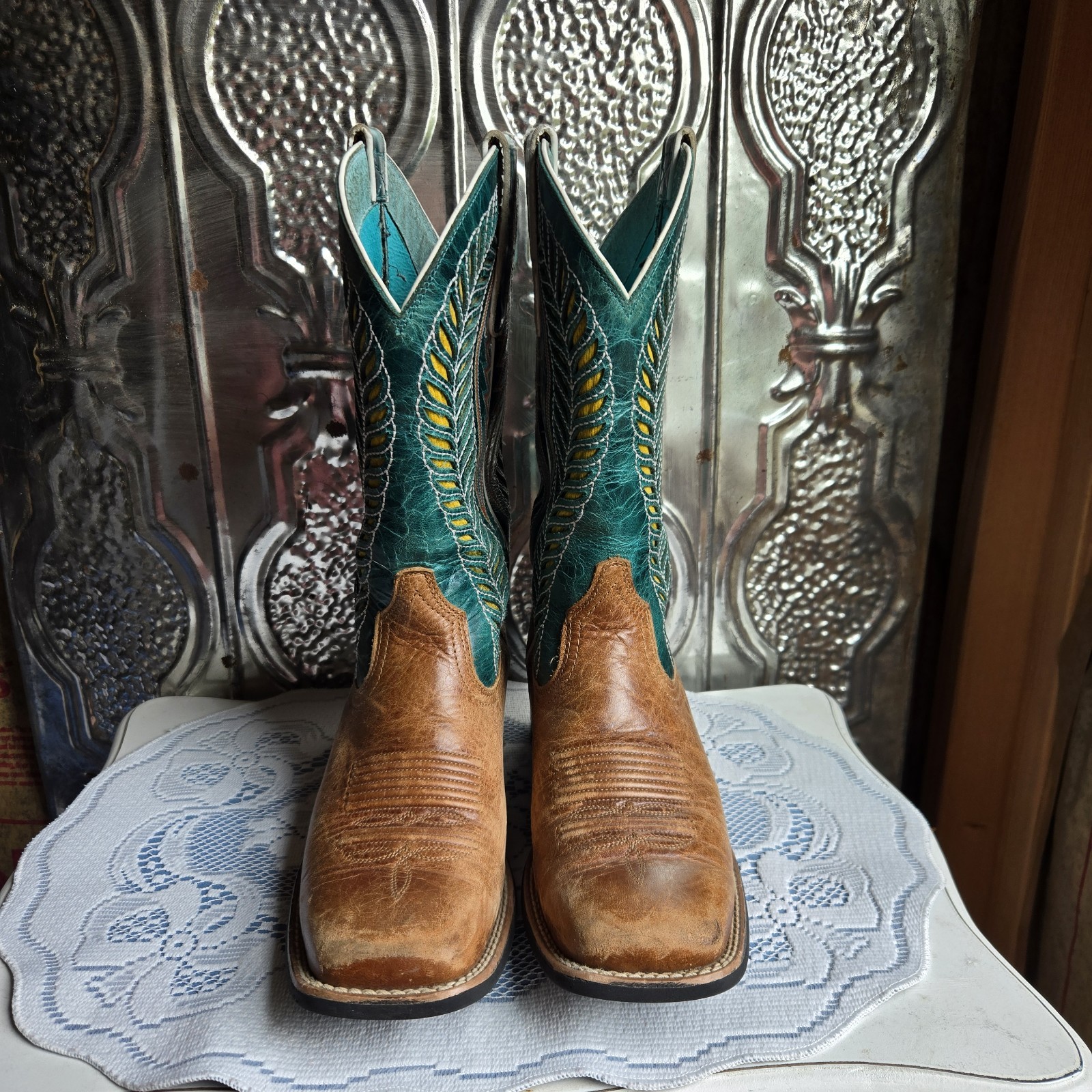 Ariat Women’s Quickdraw VentTEK Western Boots Green Size 6.5 B