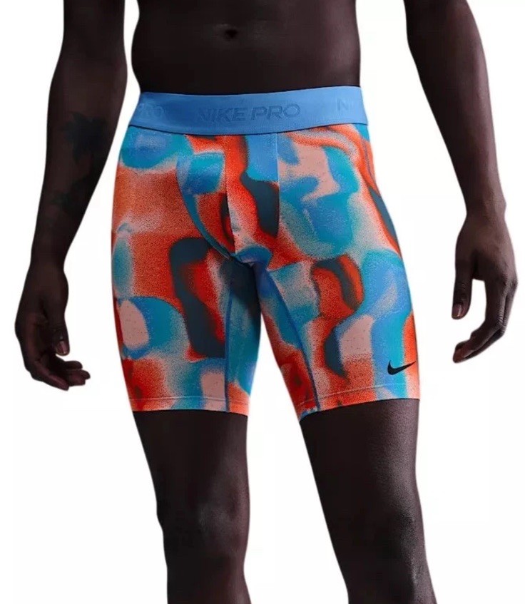 $40 Nike Pro Men’s Training Compression Shorts HQ0223- Multi- Medium-New