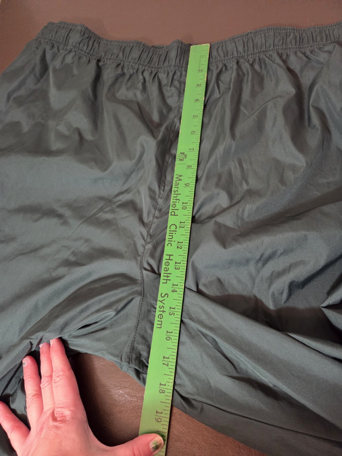 Athletech Mens 4x Green Micro Fiber Pants Partial New Tag Flaws Polyester