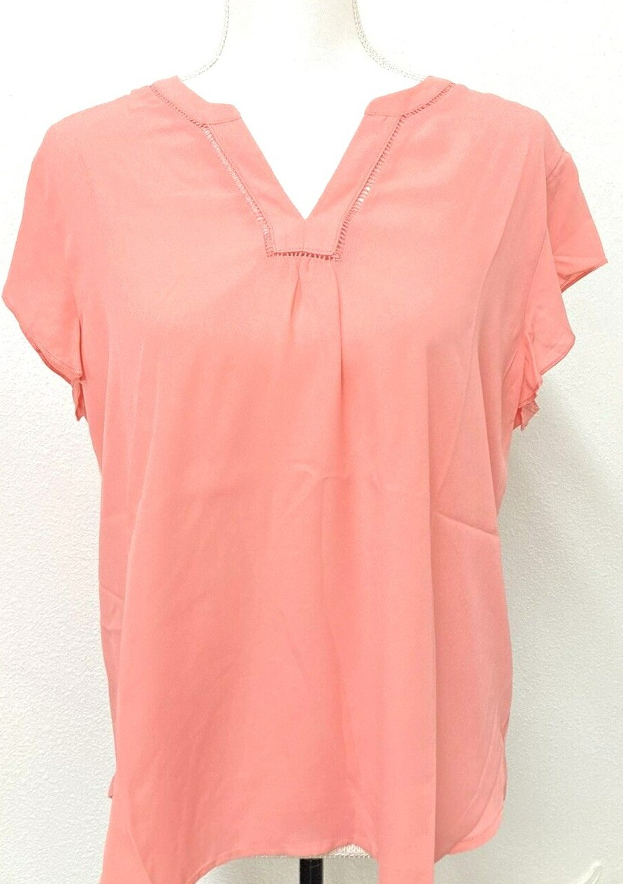 Stitch Fix 41 HAWTHORN London Women’s Blouse Pink Strawberry Ice NWT Choose Size
