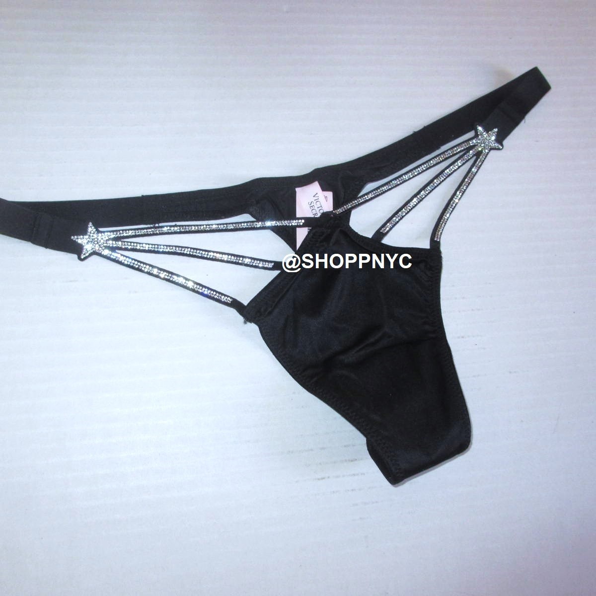 Victoria Secret Very Sexy Starstruck Shine Thong Panty Rhinestone Bling S M L