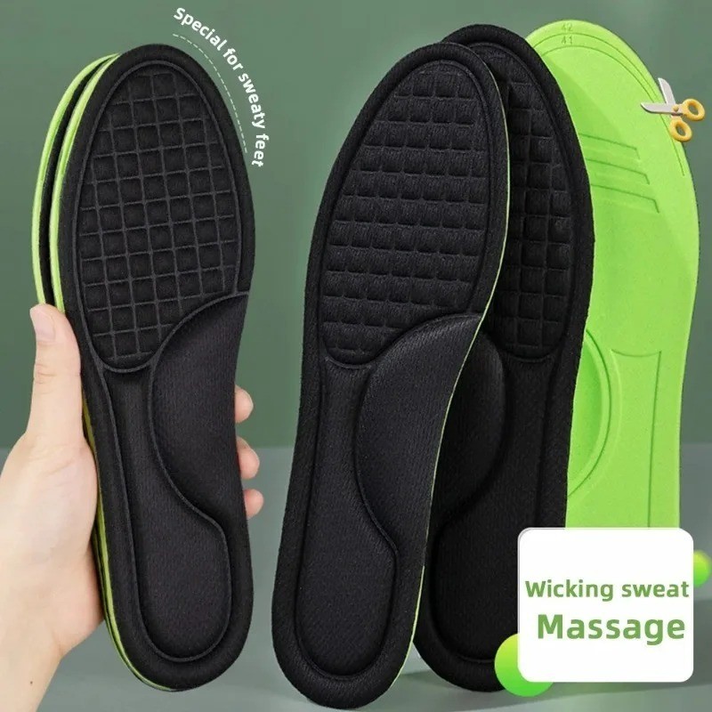 6/2/1Pair Men Shoes Insoles Orthopedic Memory Foam Sport Support Feet Soles Pad