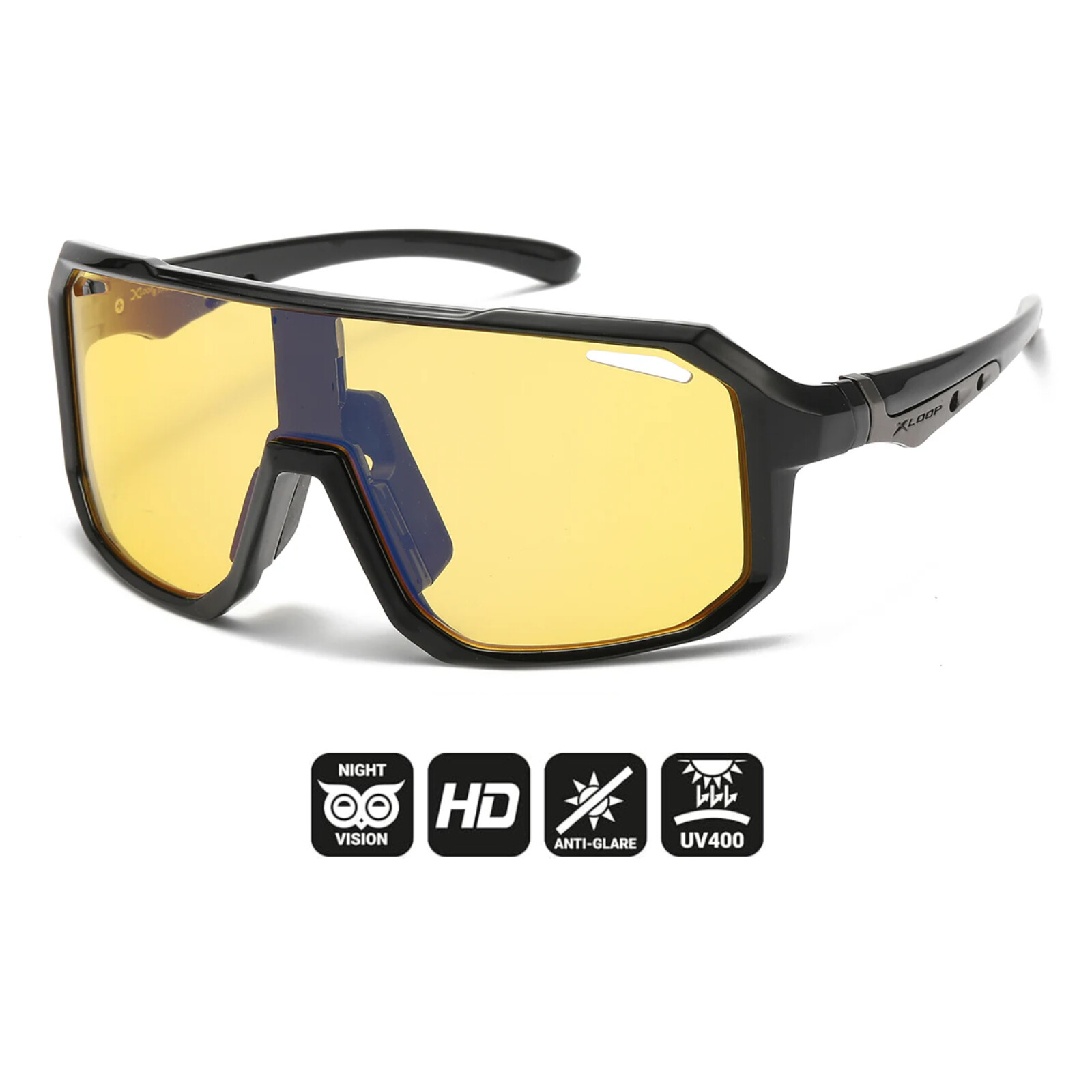 HD Oversized Baseball Sports Shield One Piece Blade Cycling Driving Sunglasses