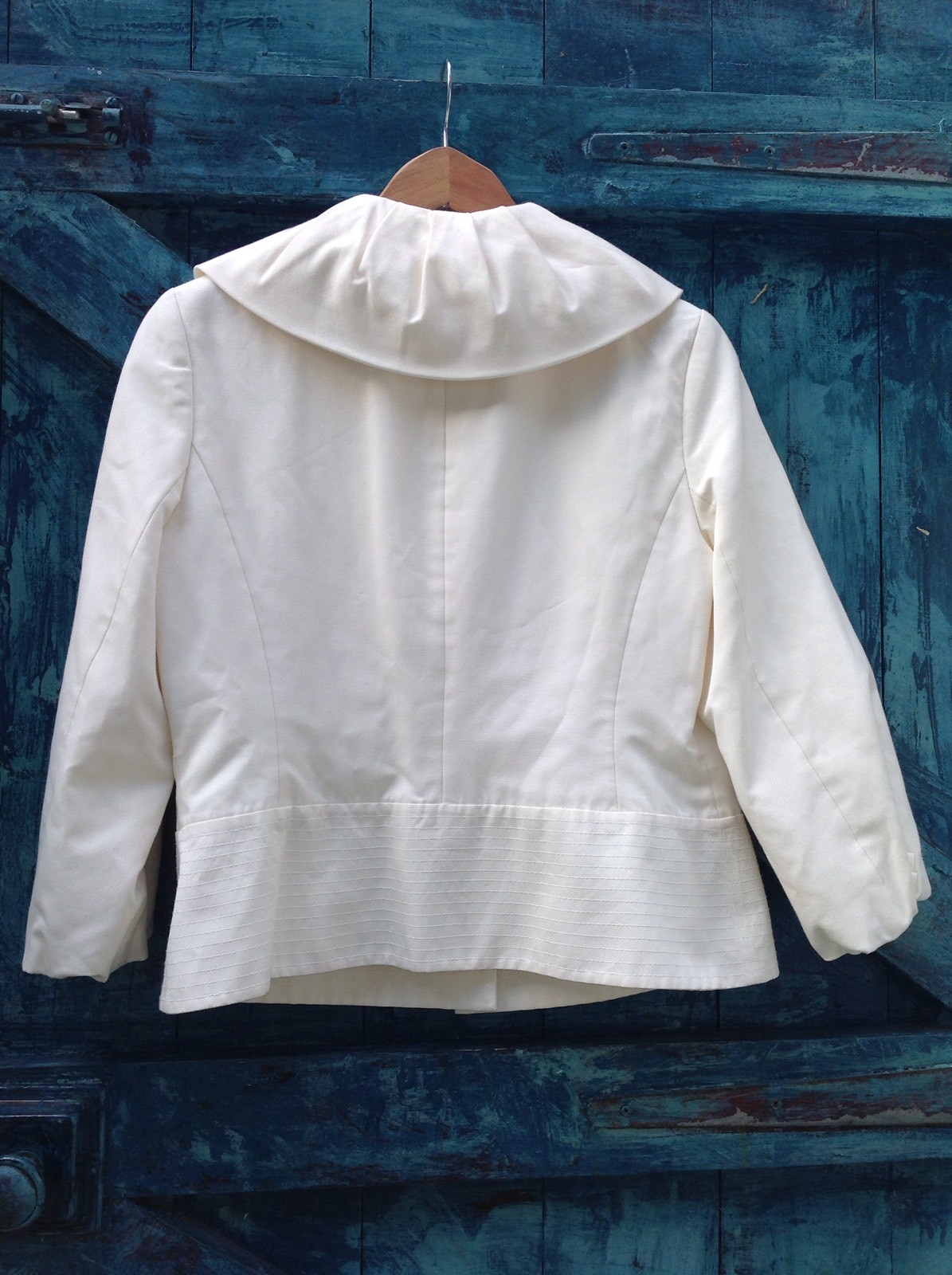 Womens Ivory Silk Jacket Vintage Audrey Hepburn Opera Style Free U.K. P&P