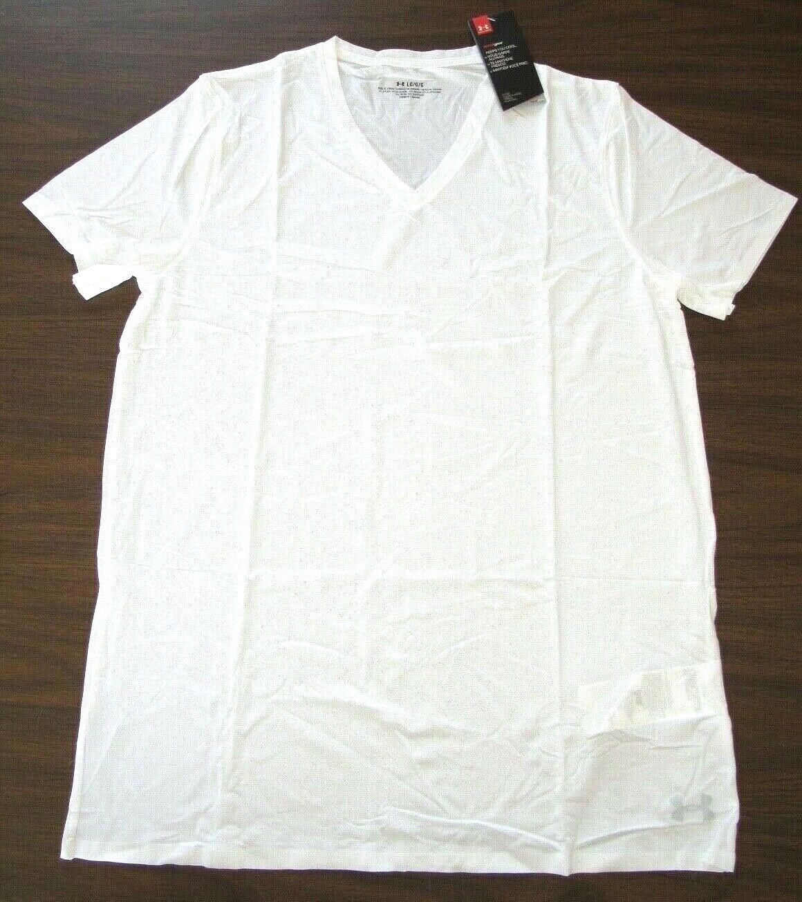 Under Armour Men’s ArmourVent Mesh V-Neck Undershirt 1300007 White Sm – 5xl