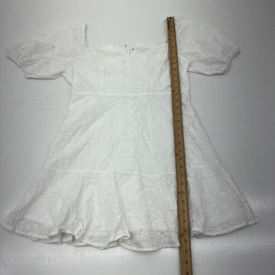 Shein White U-Neck Tiered Sundress Women’s Size Large