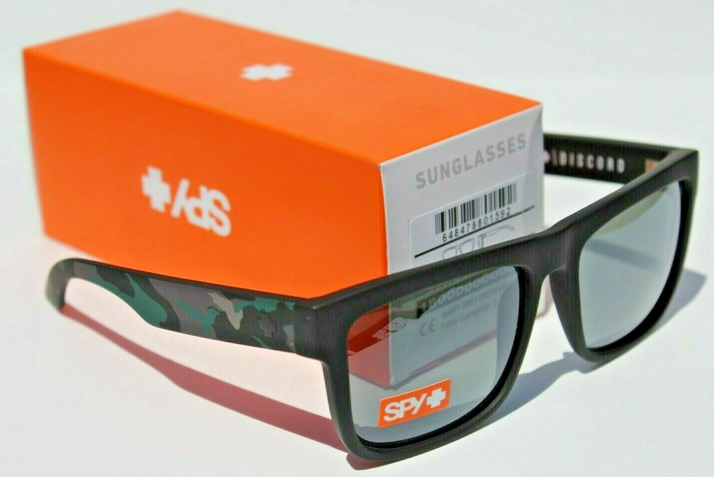 SPY OPTICS Discord Sunglasses Stealth Camo/Happy Black Spectra Mirror NEW