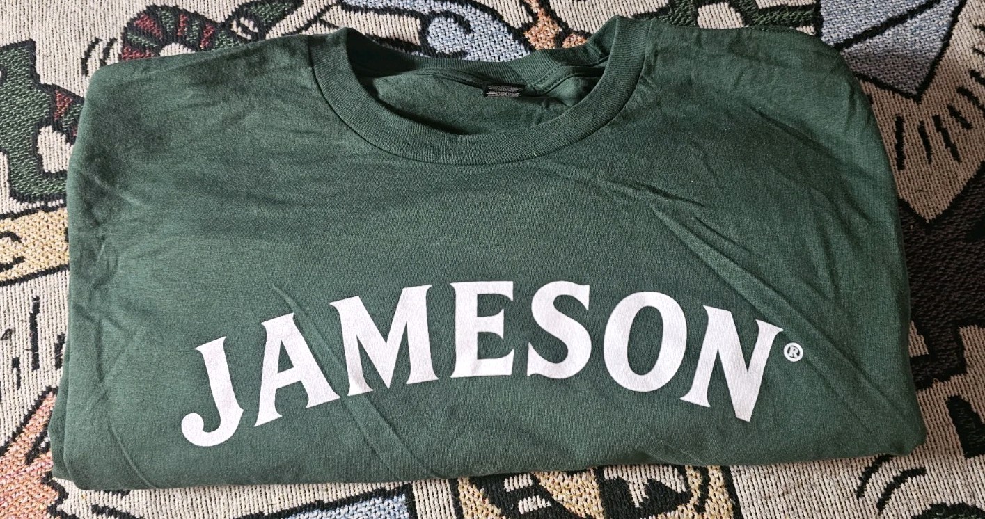 Jameson Irish Whiskey T-Shirt Adult XL Unisex Cotton Dark/Forrest Green