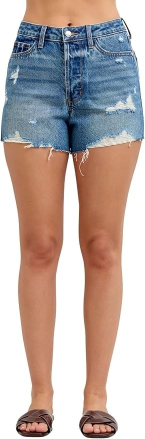 Judy Blue High Waist Rigid Magic Destroy Cut Off Shorts