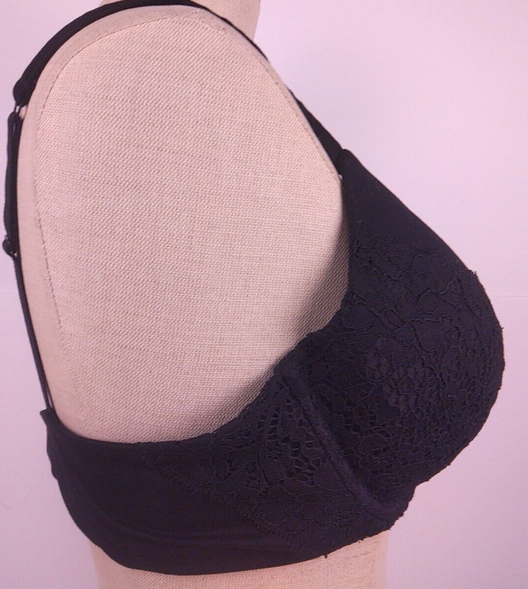 Reveal Lingerie RN 15741 Black Lace Cup Underwired T Shirt Bra Size 38 C. (26)