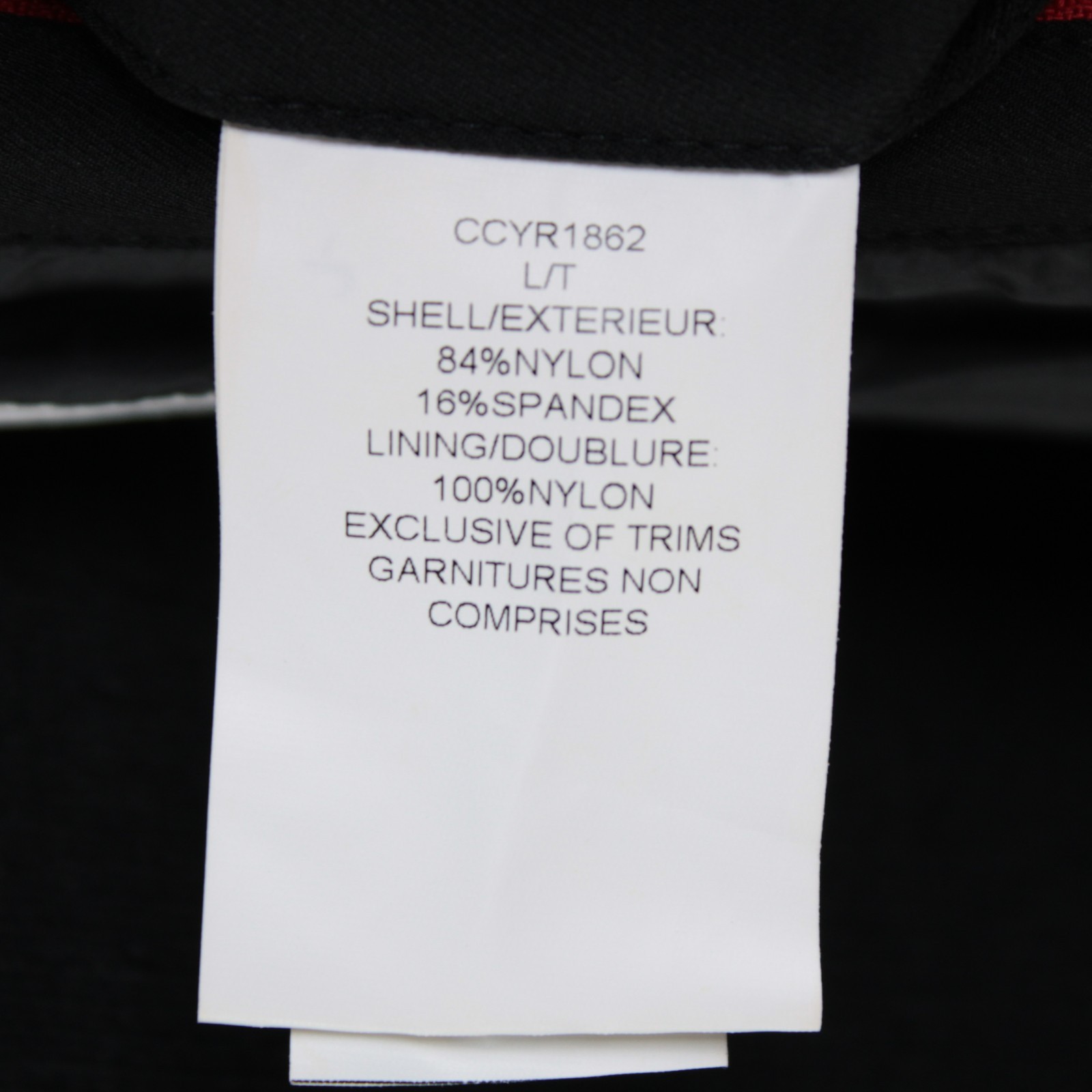 Cardinal of Canada NWT Nylon Blend Hooded Jacket Size Large US In Solid Black