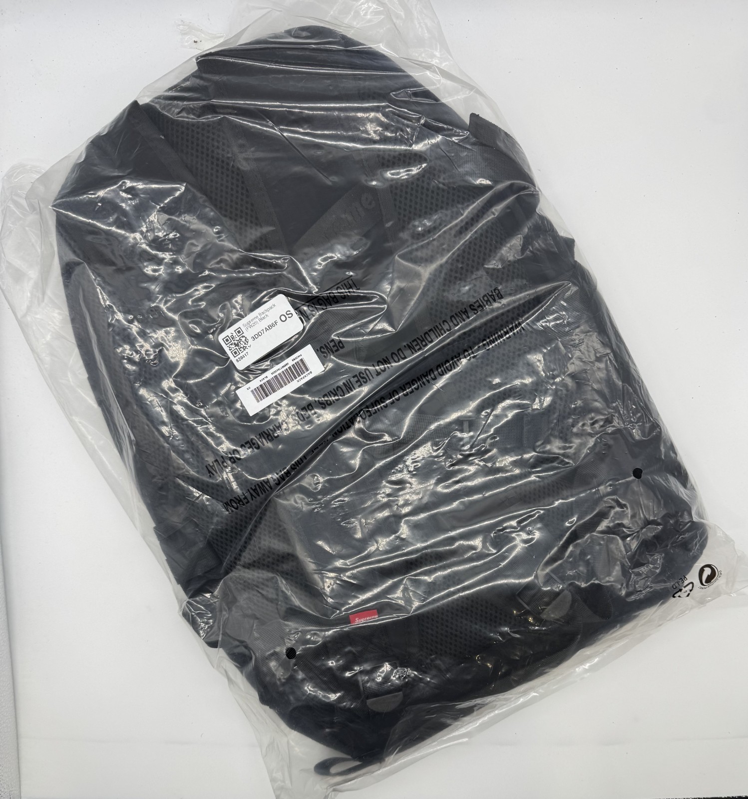 NEW Supreme Backpack Black (FW20) One Size