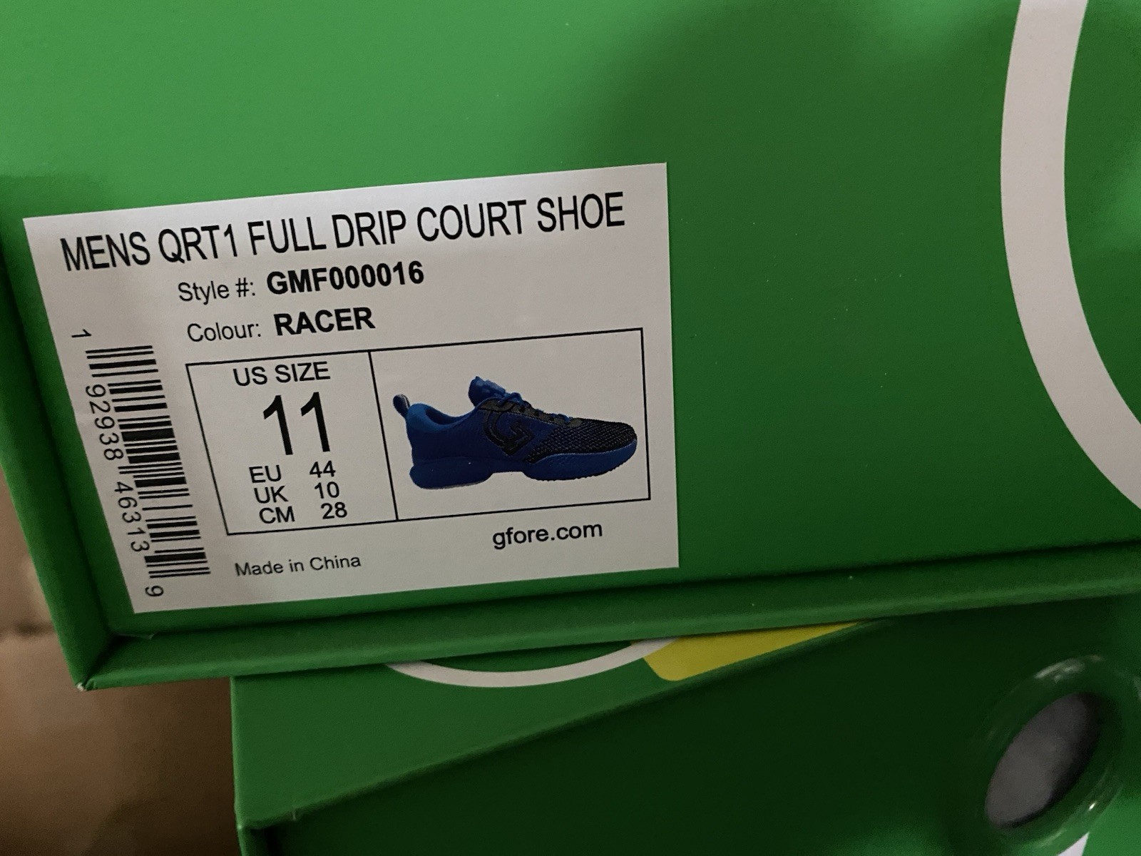 NEW Mens G/FORE Full Drip Court Shoes, size 11
