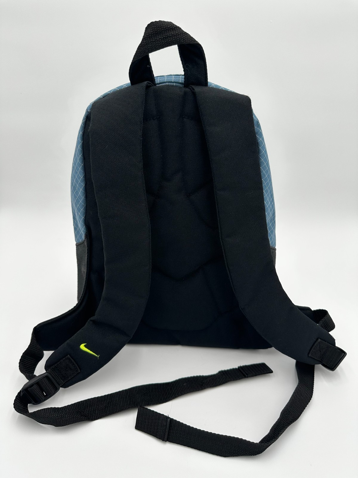Nike Mini Backpack Y2K Gray Black Volt Yellow Small Daypack 13×9