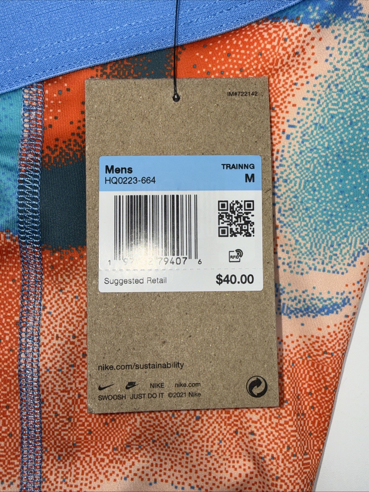 $40 Nike Pro Men’s Training Compression Shorts HQ0223- Multi- Medium-New