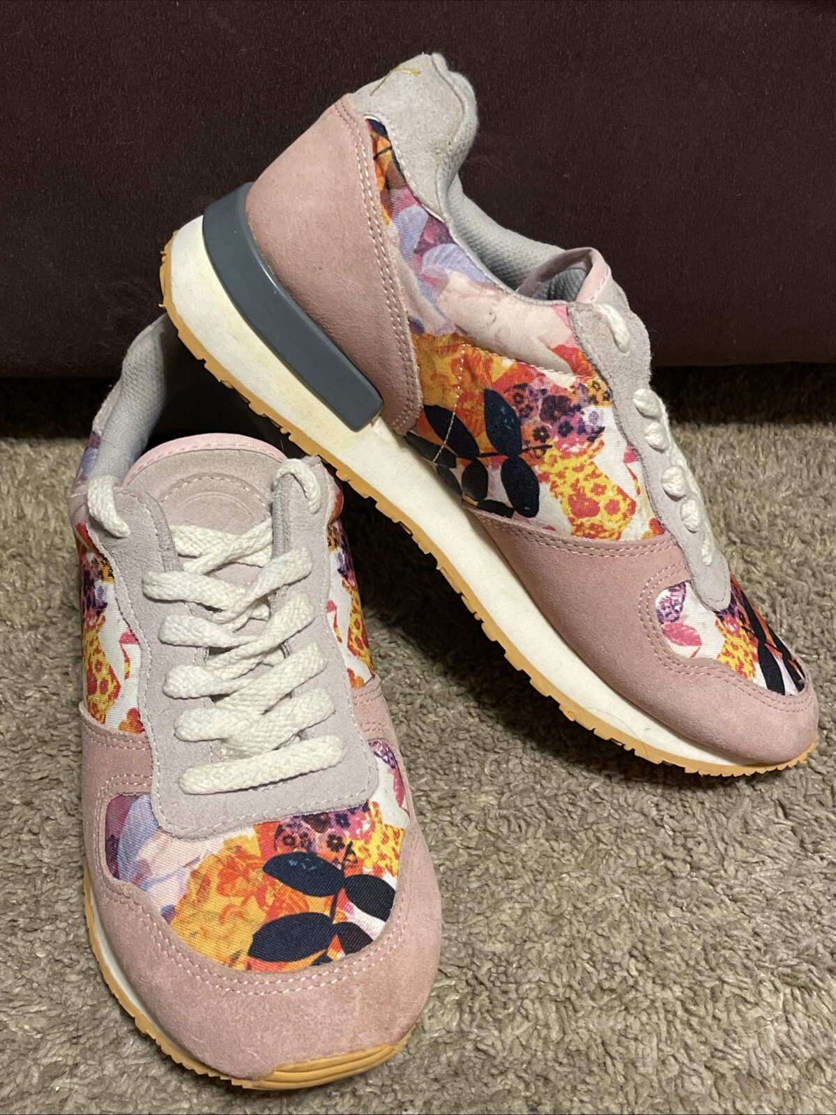 INKKAS Sneakers Women’s US W8/M6 Jogger Running Shoes Pink Lace-up