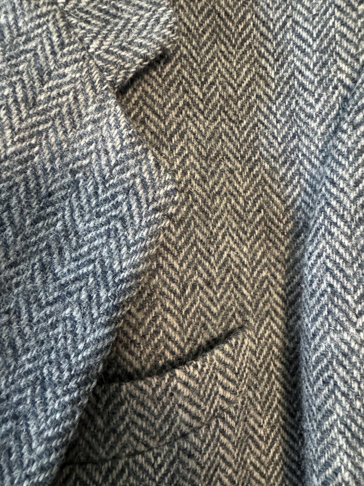 Vintage Alexandre of England Wool Tweed Herringbone Suit Coat 2-Button Notch