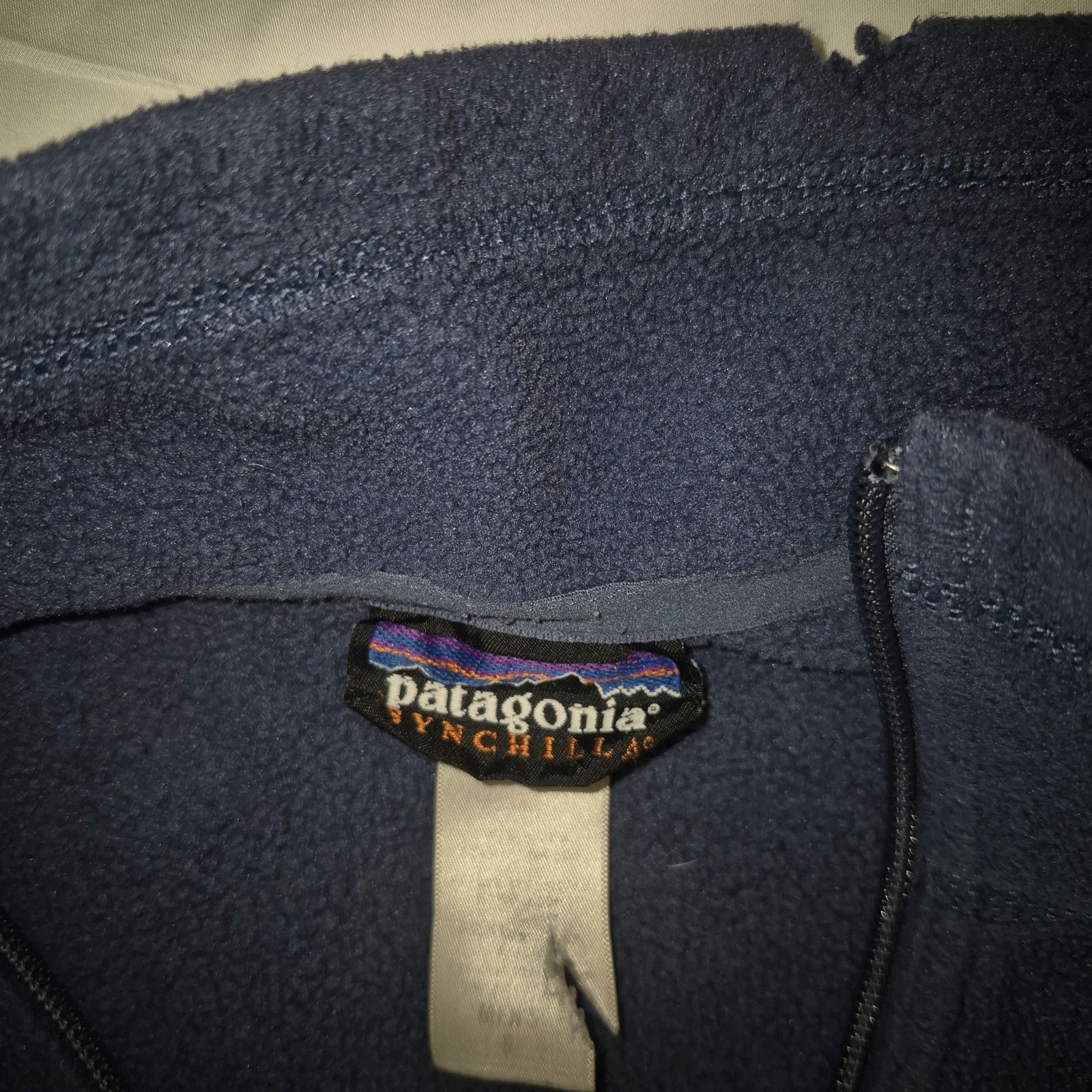 Patagonia Micro D 1/4 Zip Pullover Fleece Men S Blue Outdoors Nature Hiking Camp