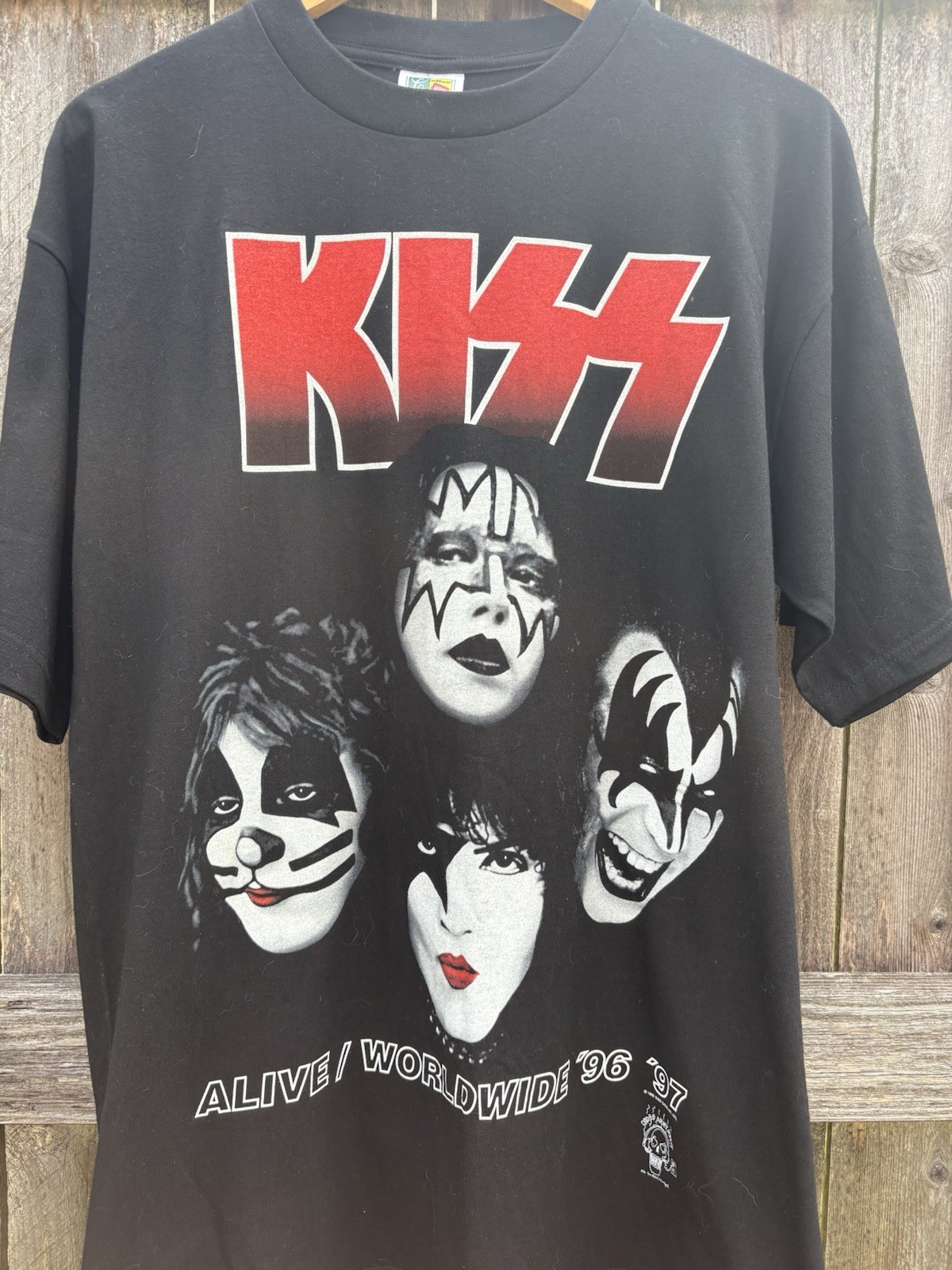 Vintage 1996 Kiss Alive/ Worldwide Tour Band T Shirt XL