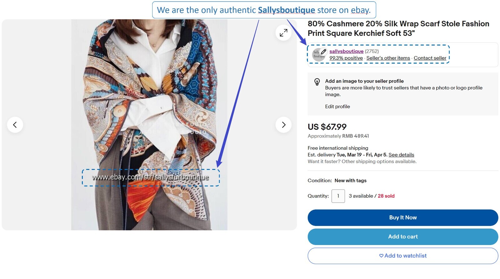 Sallys Jacquard 70% Cashmere 30% Silk Leaves Print Double Face Shawl Scarf 53″