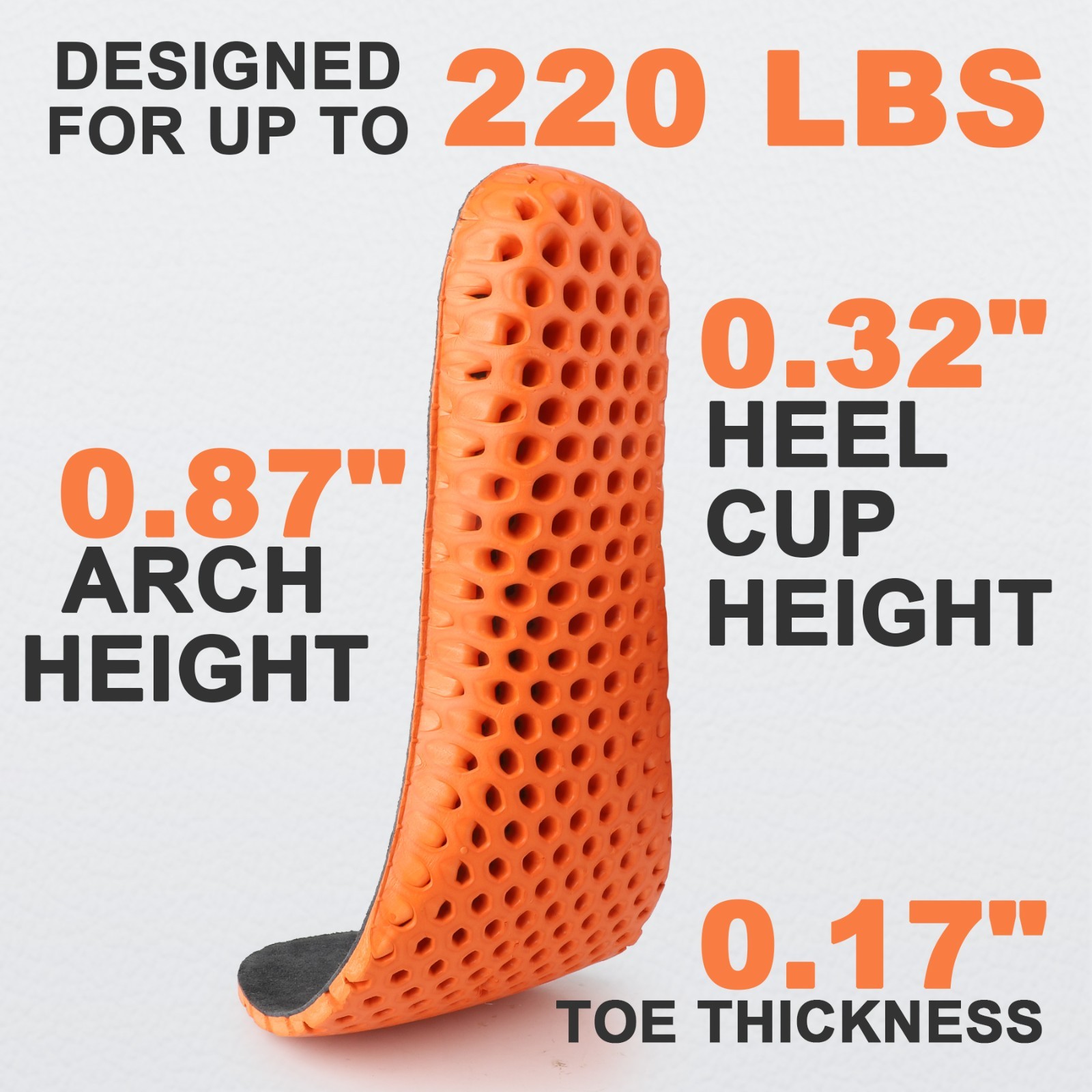 Knixmax Arch Support Leather Insoles Sport Shoe Inserts Cushioned Boot Innersole