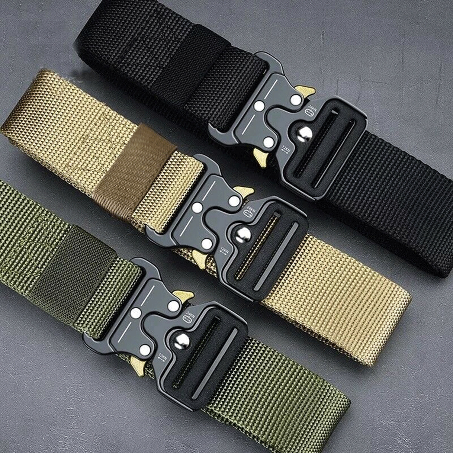 BELT Casual Military Tactical Men Army Adjustable Quick Release Pant Waistband