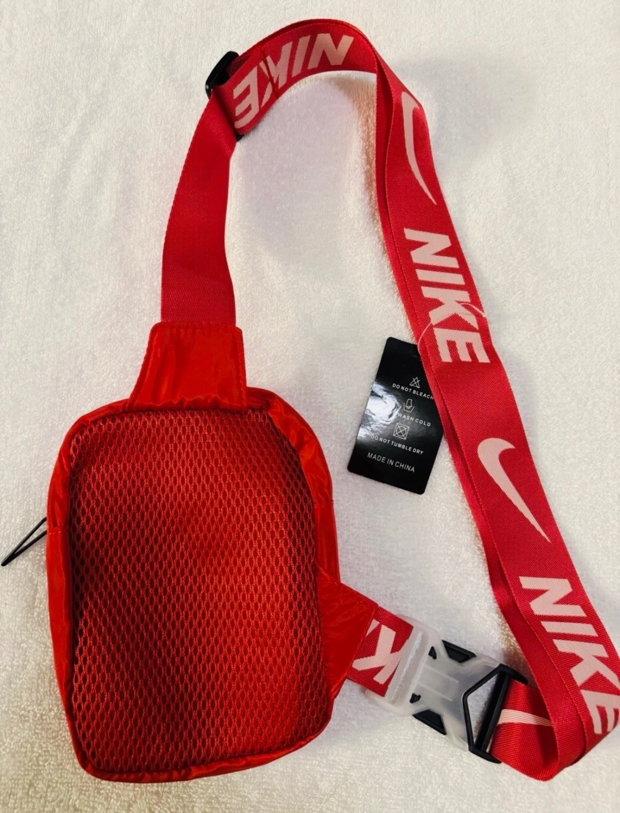 Nike Heritage Crossbody Bag Small Branded Strap & Padded Mesh Back,multi Colors.