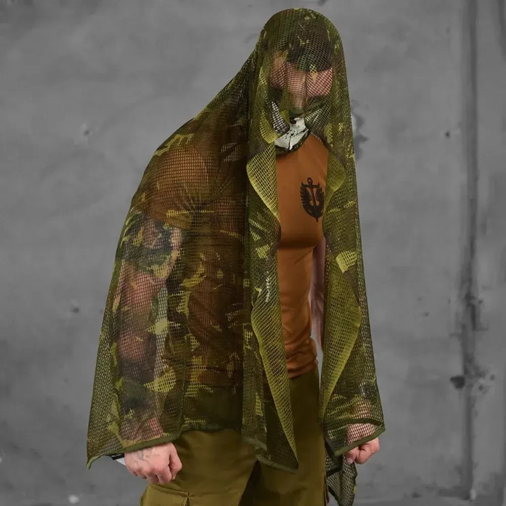 Multifunctional camouflage Scarf – Mesh made of durable cartoon fabric, size💛💙
