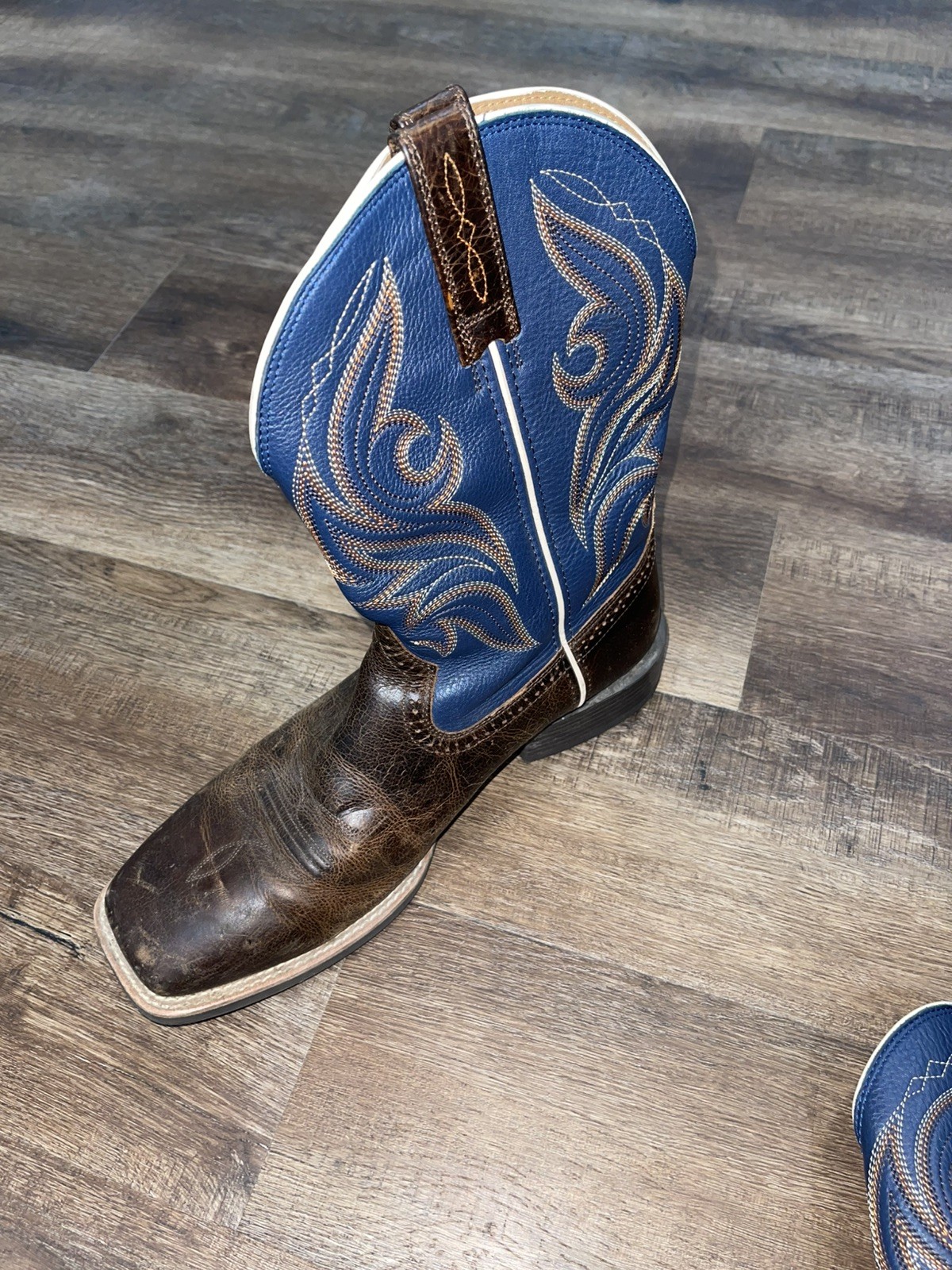 Ariat Tycoon Western Boots for Men Blue & Brown Size 11D Style 10033981