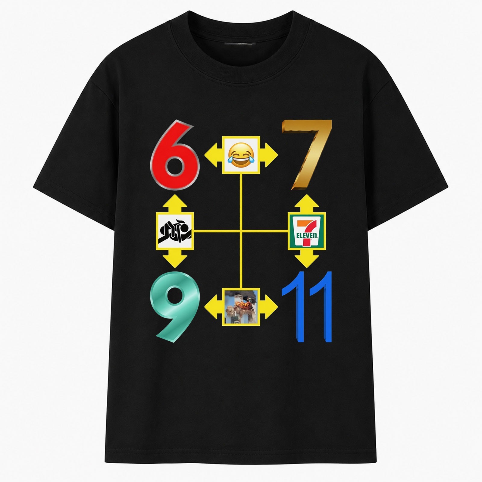 6-7 Shirt, 69 Shirt, 9/11 Shirt, Funny Shirt, 100% cotton short sleeve Shirt
