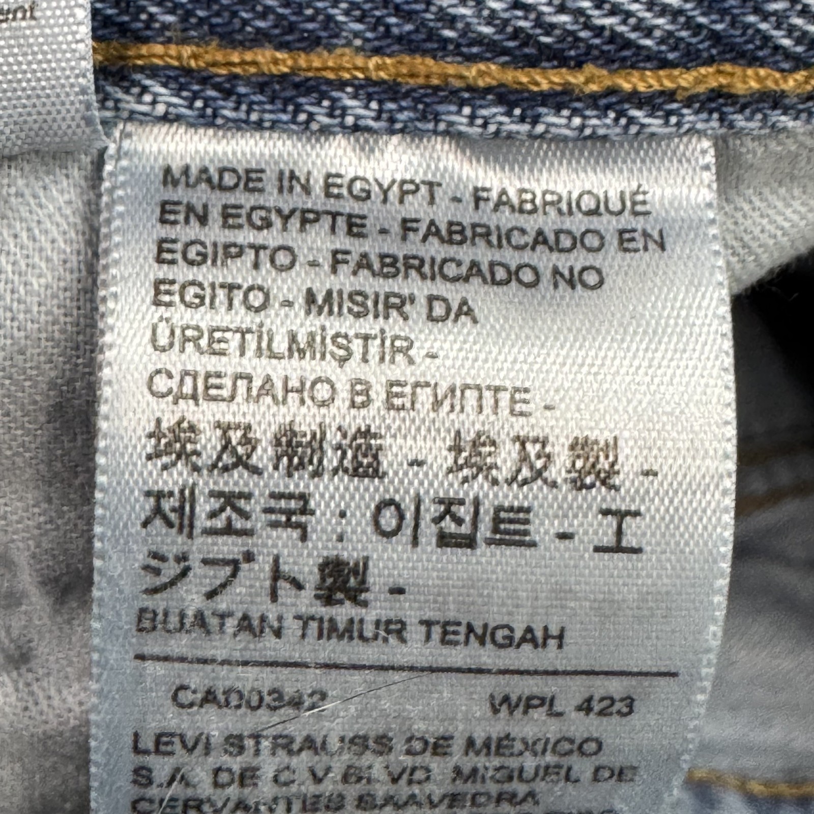 Levis 501 Jeans Mens 30×30 Blue Button Fly Pants Straight Repaired (Tag29x32)