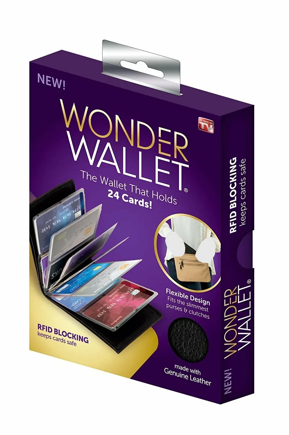 3 Pcs Original Wonder Wallet Amazing Thin Slim RFID Leather Wallet As Seen on TV